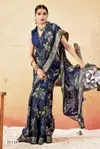 Jiya Vol 33 By Vallabhi Moss Georgette With Floral Print Saree Wholesale Suppliers In Mumbai